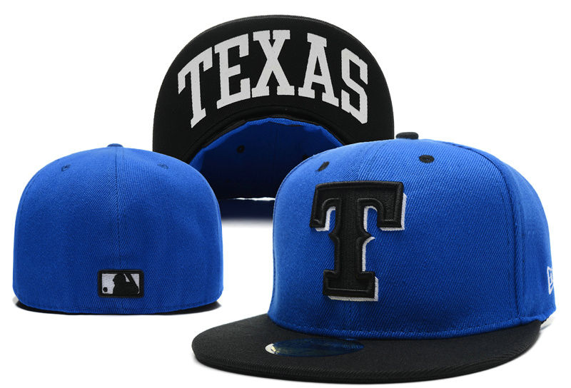 Texas Rangers Blue Fitted Hat LX 1 0721